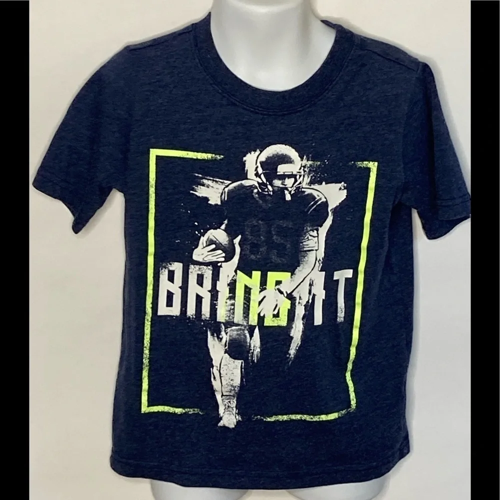 Carters Football Bring It T-shirt Sz 4/5